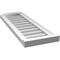 Ekena Millwork Arch Top Surface Mount PVC Gable Vent: Functional, w/ 2"W x 2"P Brickmould Sill Frame, 12"W x 34"H GVPAR12X3403SF - alternate 5